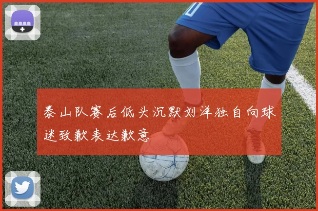 泰山队赛后低头沉默刘洋独自向球迷致歉表达歉意